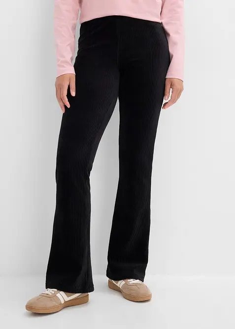 Ausgestellte Leggings in Cordoptik, bonprix