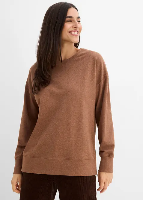Sweat en coton m&eacute;lang&eacute;, bonprix