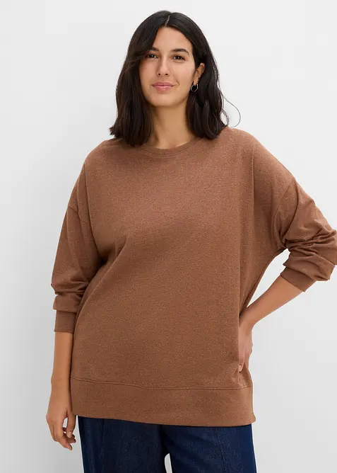 Sweat en coton m&eacute;lang&eacute;, bonprix