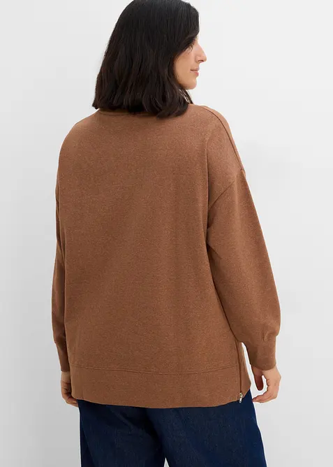 Sweat en coton m&eacute;lang&eacute;, bonprix