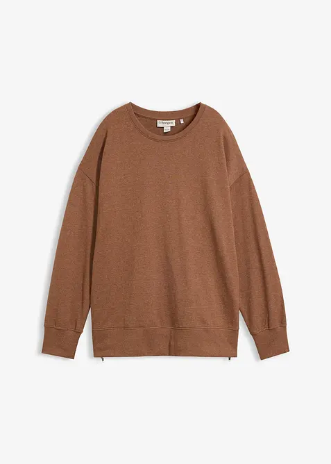 Sweat en coton m&eacute;lang&eacute;, bonprix