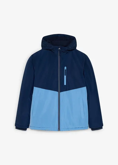 Parka d&rsquo;hiver imperm&eacute;able &agrave; capuche, style color block, bonprix