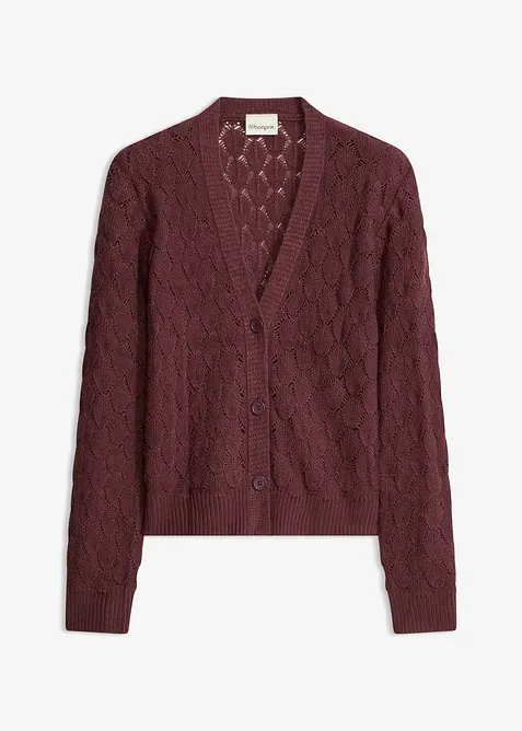 Ajour-Strickjacke, bonprix