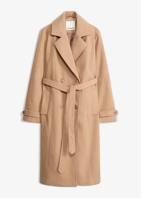 Winter-Trenchcoat in Wolloptik, bonprix