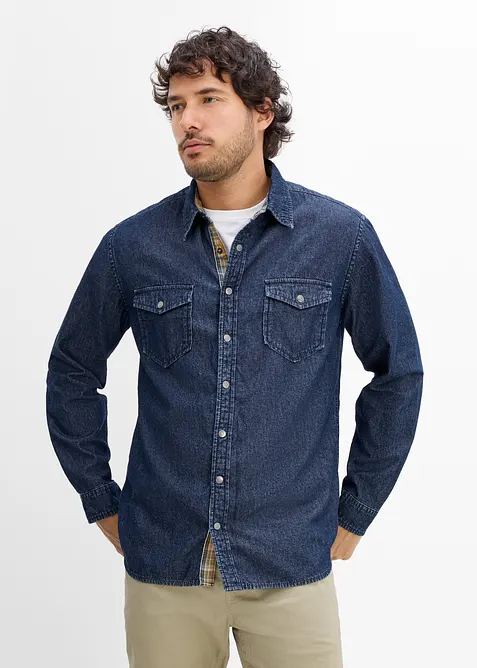 Chemise en jean 100% coton, bonprix