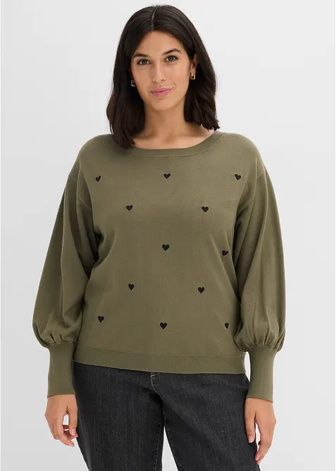 Feinstrickpullover aus Viskose-Mix, bonprix