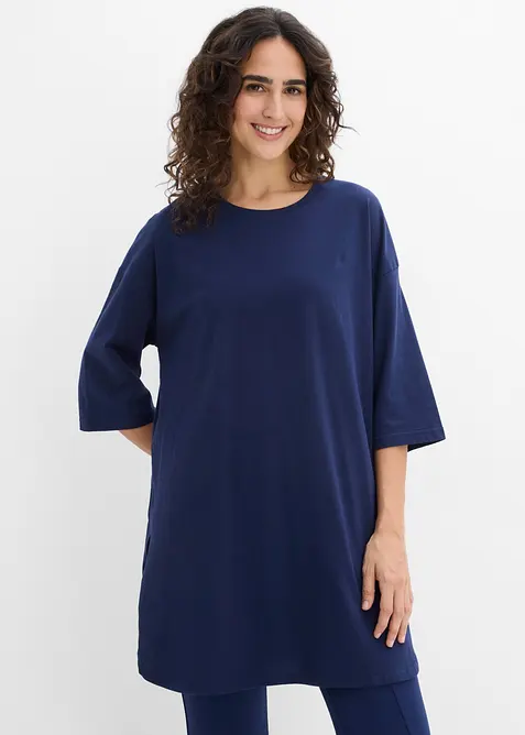 Oversize-Longshirt aus reiner Bio-Baumwolle, bonprix