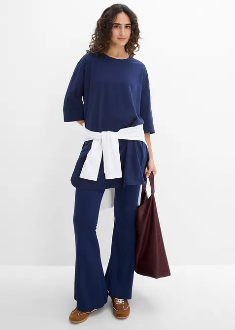Oversize-Longshirt aus reiner Bio-Baumwolle, bonprix