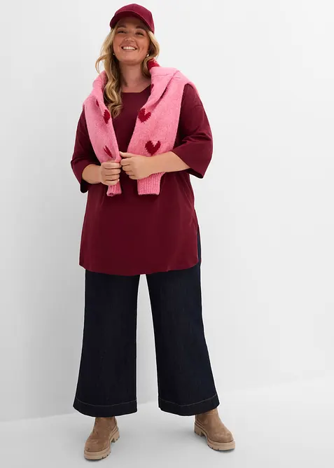Oversize-Longshirt aus reiner Bio-Baumwolle, bonprix