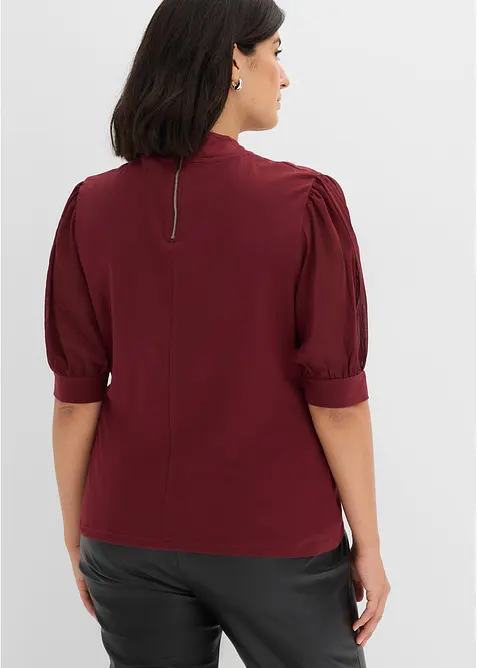 T-shirt en coton et mesh, bonprix