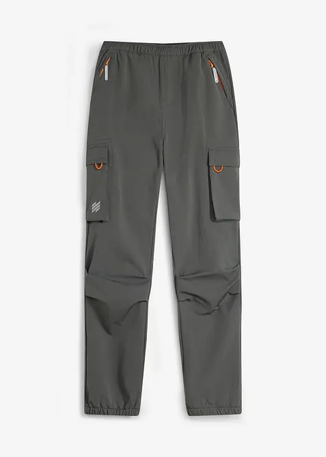 Stretch-Softshell-Cargohose mit Weitenverstellung, wasserabweisend, bonprix