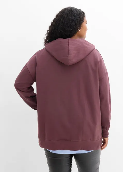Sweat &agrave; capuche 100% coton, bonprix