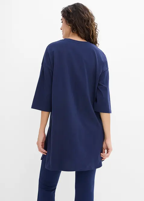 Oversize-Longshirt aus reiner Bio-Baumwolle, bonprix