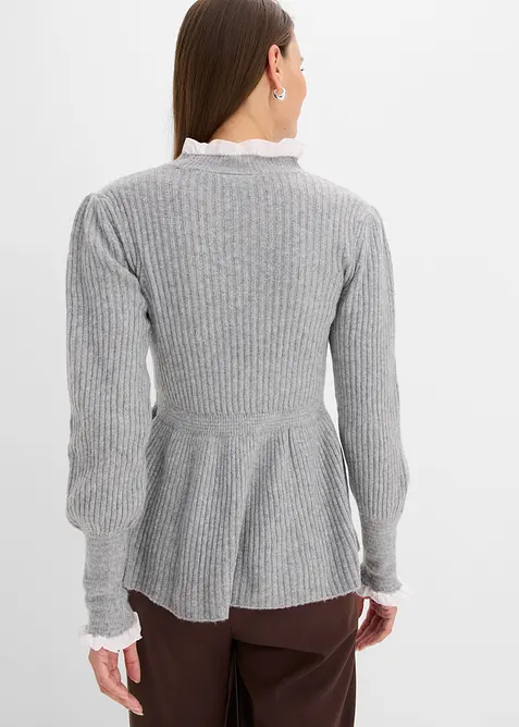 Pullover mit Blusen-Einsatz, bonprix