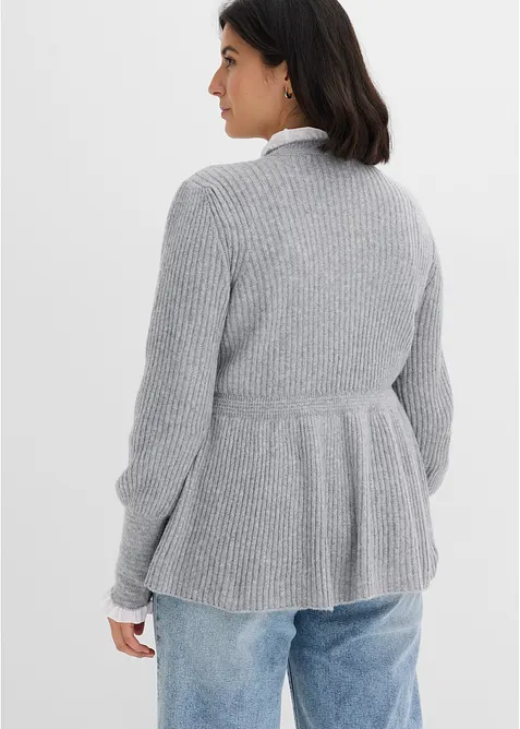 Pull &agrave; empi&egrave;cement chemisier, bonprix