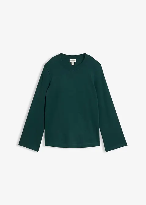 Langarmshirt aus reiner Bio-Baumwolle, bonprix