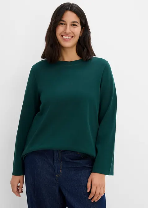 Langarmshirt aus reiner Bio-Baumwolle, bonprix