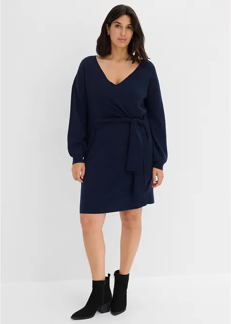 Robe en maille de viscose m&eacute;lang&eacute;e, bonprix