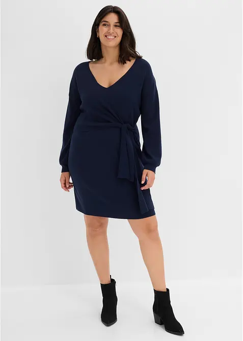 Robe en maille de viscose m&eacute;lang&eacute;e, bonprix