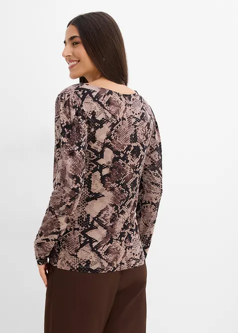 T-shirt manches longues avec accessoire, bonprix