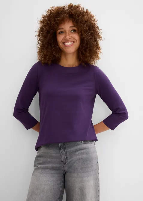 3/4-Armshirt mit reiner Bio-Baumwolle, bonprix