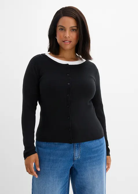 Kurze Feinstrickjacke, bonprix