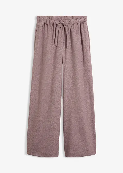 Palazzo-Hose in Wolloptik aus Viskose-Mix, bonprix