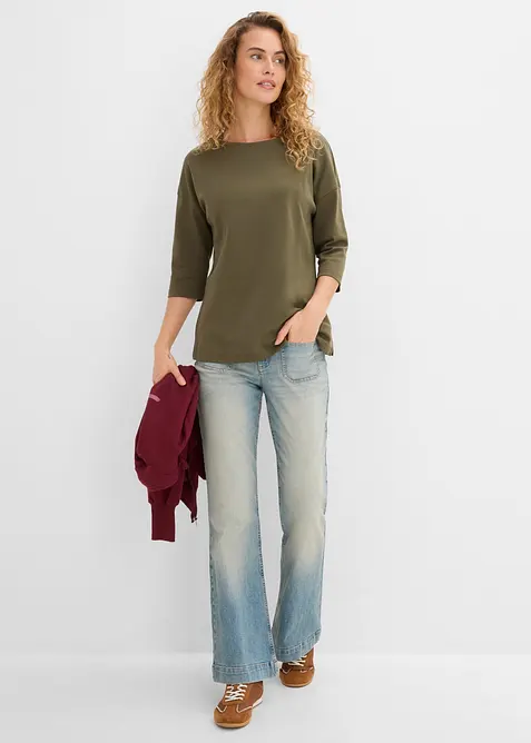 Shirt aus schwerer Baumwolle, bonprix