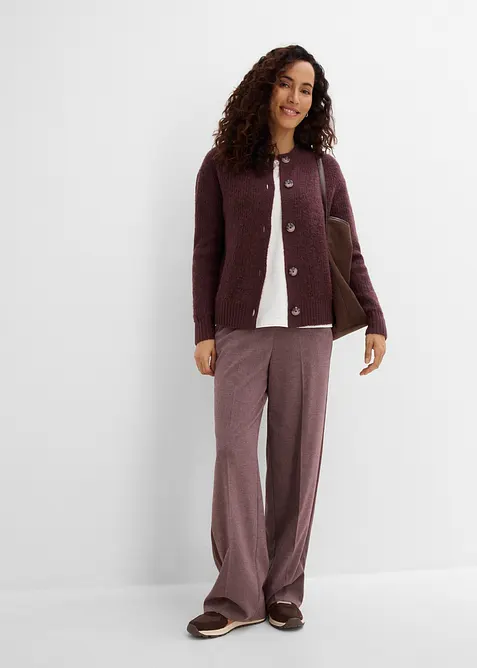 Marlenehose in Wolloptik aus Viskose-Mix, bonprix