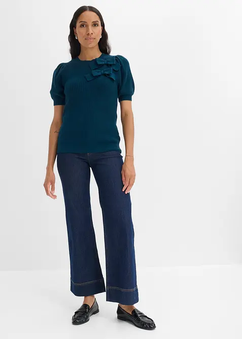 Pullover mit Schleifen-Applikation, bonprix