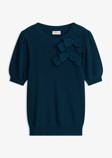 Pullover mit Schleifen-Applikation, bonprix