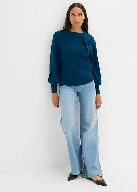 Pullover mit Schleifen-Applikation, bonprix