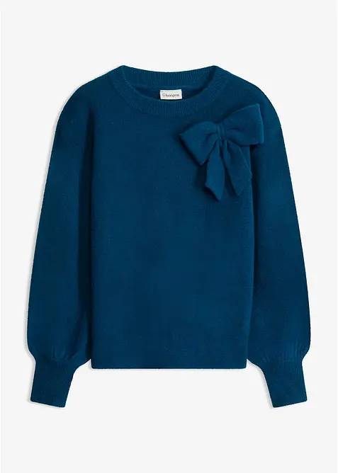 Pullover mit Schleifen-Applikation, bonprix