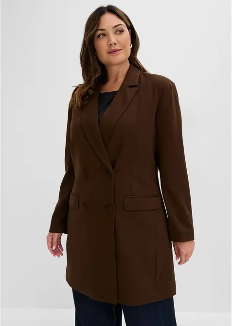 Blazer long en Punto di Roma, bonprix