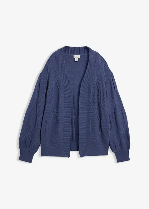 Strickjacke mit Zopfmuster, bonprix