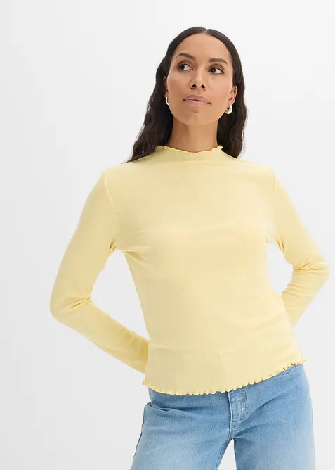 Figurbetontes Rippshirt, bonprix