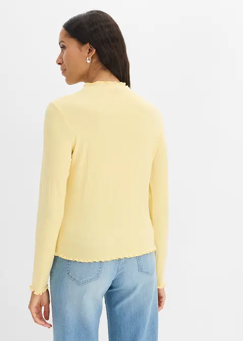 Figurbetontes Rippshirt, bonprix
