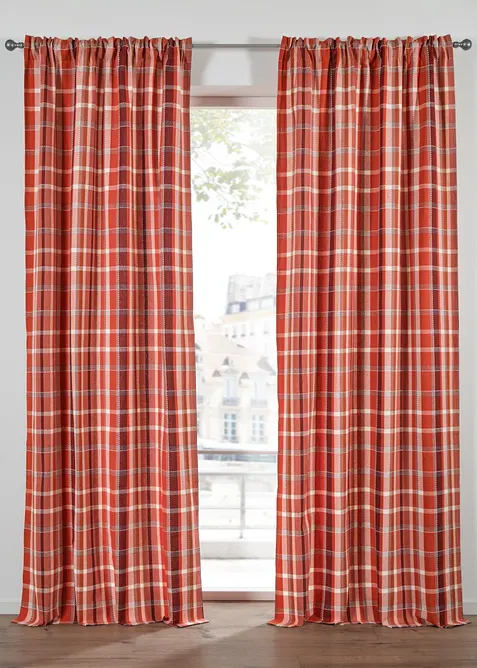 Rideau tiss&eacute; en coton (1 pce), bonprix