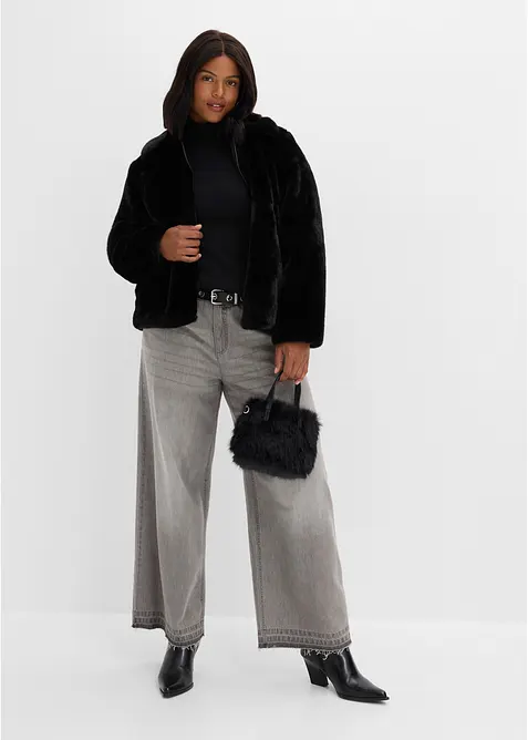 Fellimitat-Jacke, bonprix