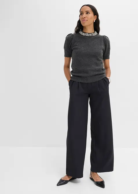 Pull avec application de strass, bonprix