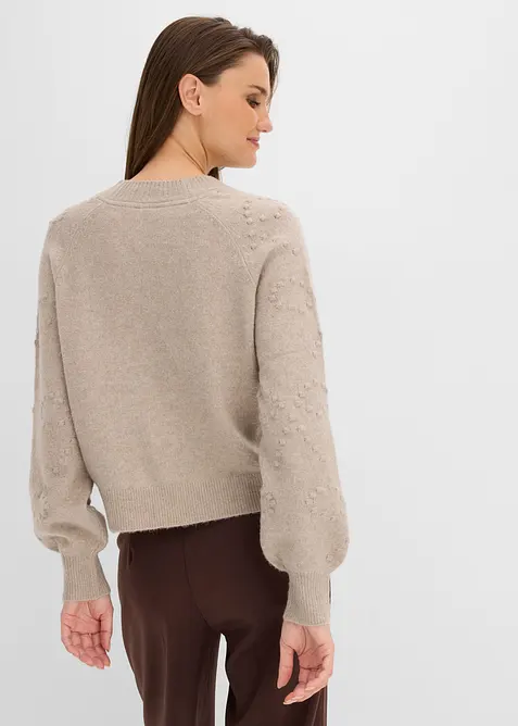 Texturierte Strickjacke, bonprix