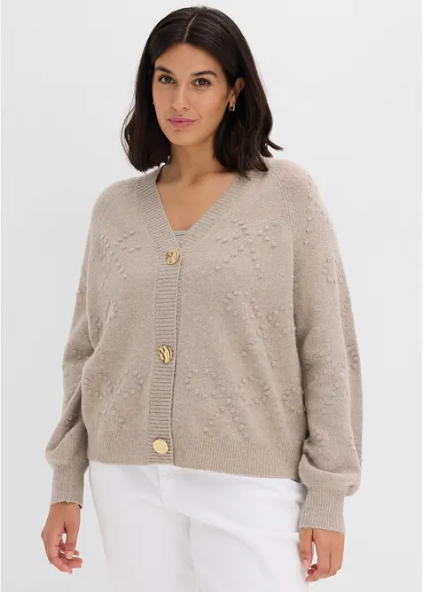 Texturierte Strickjacke, bonprix