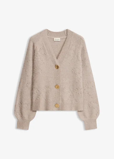 Texturierte Strickjacke, bonprix