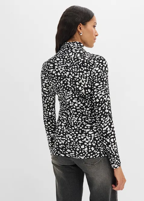 T-shirt manches longues en viscose douce et extensible, bonprix