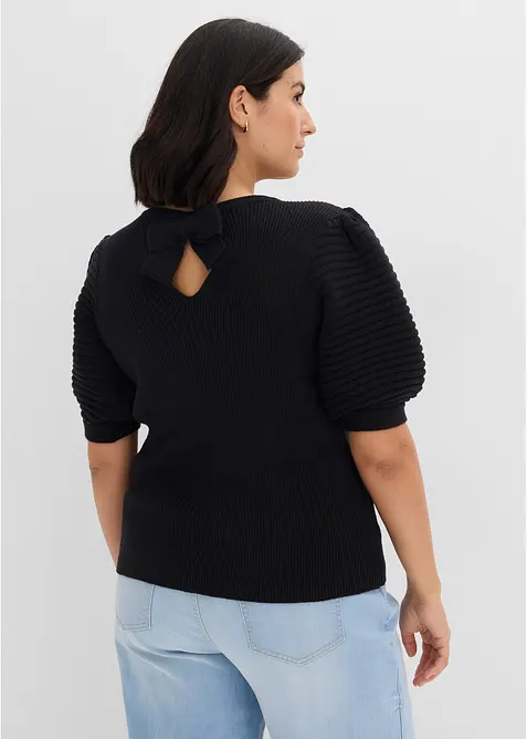 Pullover mit Ballon&auml;rmeln, bonprix