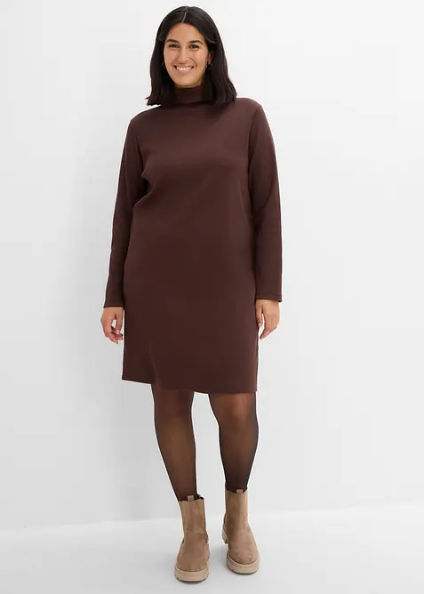Robe en jersey c&ocirc;tel&eacute; extensible et &eacute;pais, bonprix