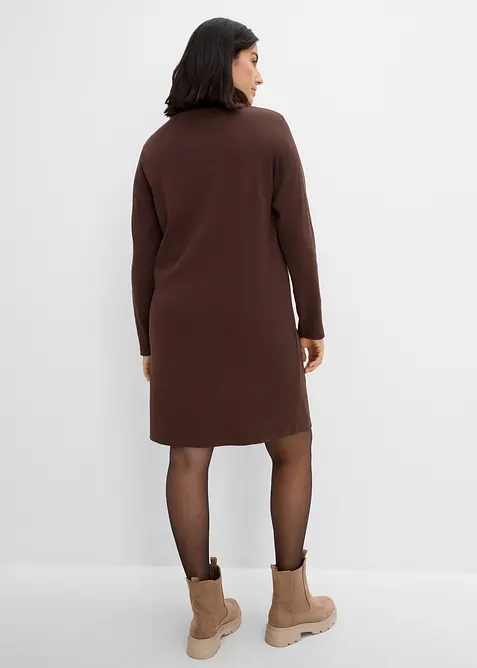 Robe en jersey c&ocirc;tel&eacute; extensible et &eacute;pais, bonprix