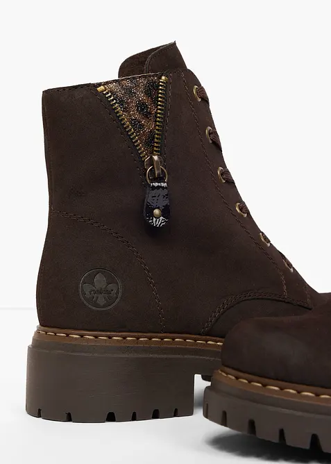 Gef&uuml;tterte Rieker Schn&uuml;r-Boots, Rieker