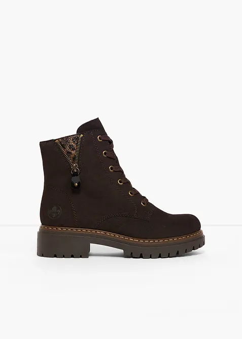 Gef&uuml;tterte Rieker Schn&uuml;r-Boots, Rieker