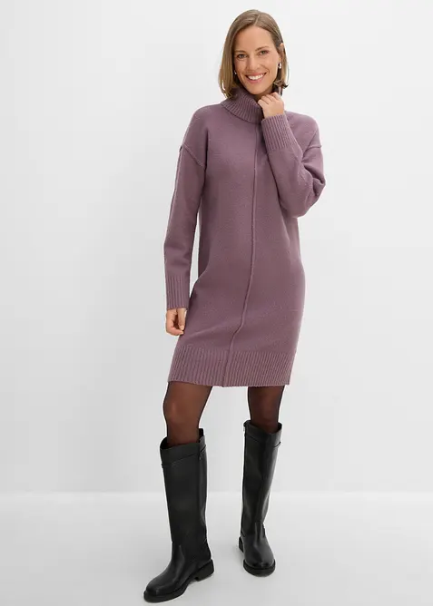 Strickkleid mit Ziernaht, bonprix